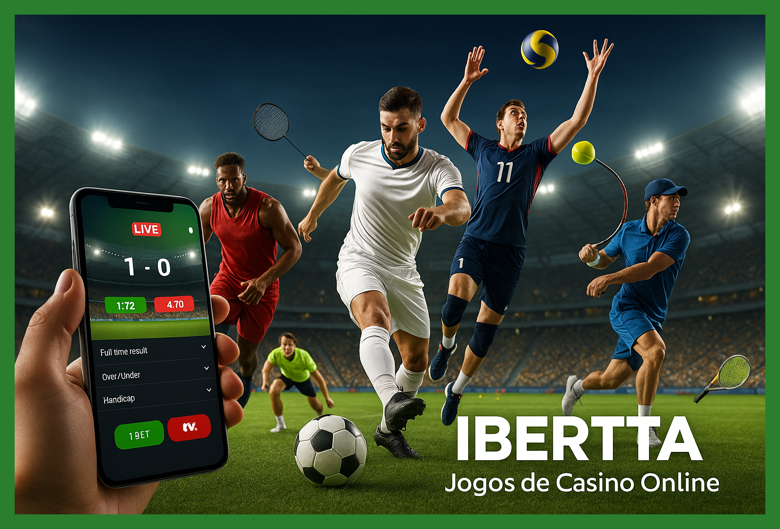 Apostas esportivas no cassino online LIBERTA